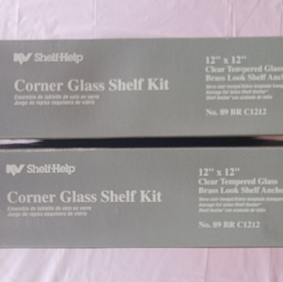 Corner Glass Shelf Kit x2 - Picture 3 of 4